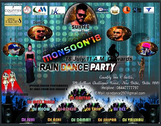 Rain Dance Party in Delhi 2015 – Special Dance Performance By Sahil From DID Season 2